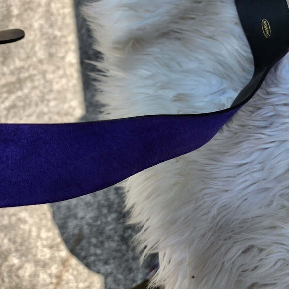 Missoni Purple‎ suede abstract belt S/M NEW